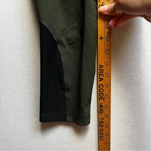 Nike Pro Olive and Black Athletic Mesh Legging Pants Sz S - Picture 9 of 13